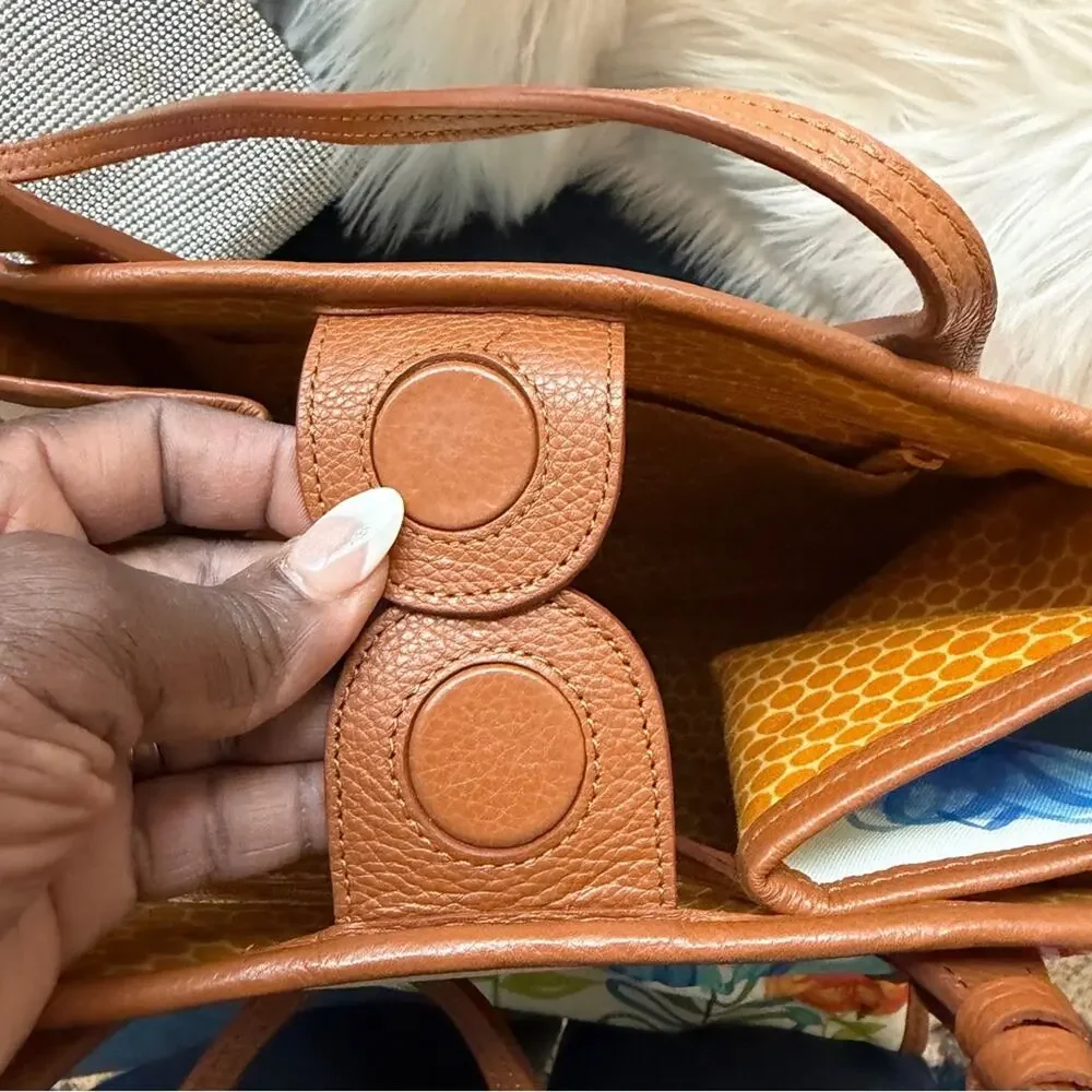 BRIGHTON Large Purse/Tote bag Floral Violet Suncatcher w/ keychain - Picture 8 of 11